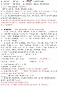 《曹刿论战》阅读练习答案及原文翻译赏析