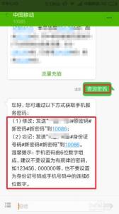 手机的服务密码怎么查 如何查询手机服务密码?