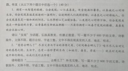 上海中考满分作文 2015上海中考满分作文3篇