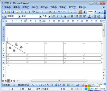 word2007表格斜线 word2007表格斜线技巧