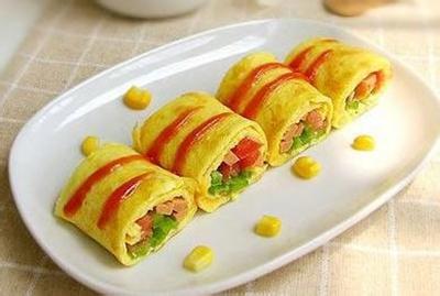 早餐鸡蛋卷的做法 高考美味早餐――中式鸡蛋卷