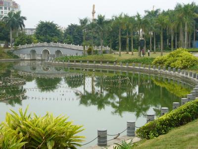 南宁南湖公园夜景 南宁南湖公园