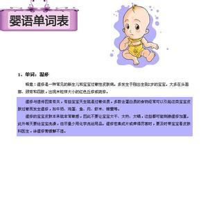 婴语翻译机官方 婴语单词表
