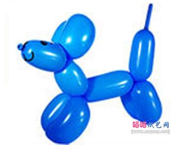 气球造型教程：长气球制作可爱小狗狗造型