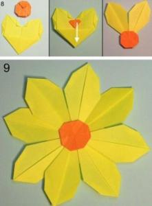 向日葵折纸图解 向日葵怎么折？向日葵折纸图解