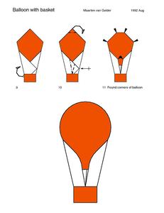 折纸热气球 热气球折纸方法
