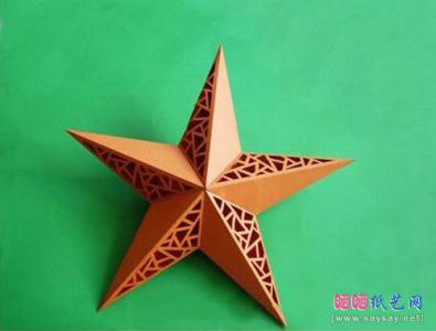 手工折纸五角星的方法 五角星的折法 五角星折纸手工diy图片教程