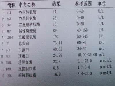 肾功能各项指标意义 肝功能各项指标的意义