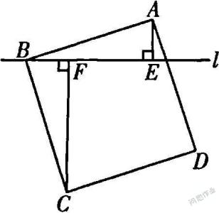 过正方形abcd的顶点b 如图，正方形ABCD的顶点C在直线a上