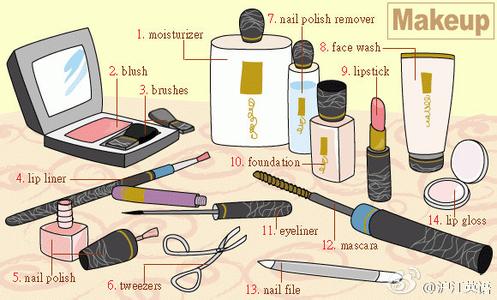 化妆用品英语专业词汇 化妆品英语专业词汇