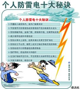 安全常识：户外避雷十大方法