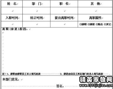 辞呈范文 公司员工辞呈范文