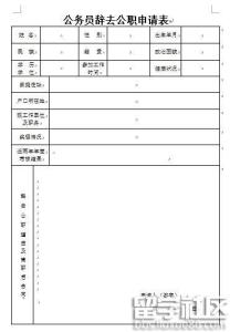 公务员辞职报告模板 公务员辞职报告怎么写