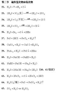 高中化学方程式总结 高中化学氮族化学方程式总结
