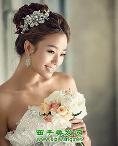 韩式唯美新娘发型图片 2014优雅唯美韩式新娘发型