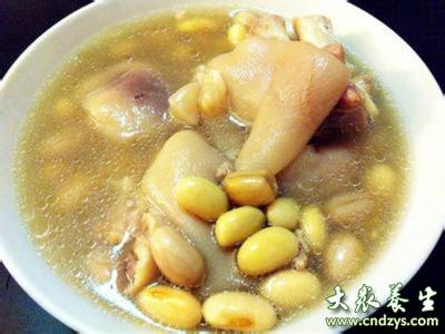 猪脚黄豆汤的功效 猪脚黄豆汤的做法