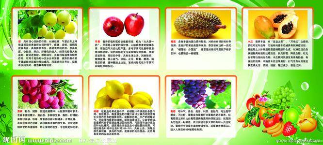 各种水果的营养价值表 水果的营养价值