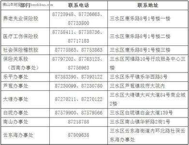 佛山三水社保个人查询 佛山三水社保查询