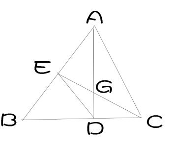 在三角形abc中 ab bc 如图，D，E分别是△ABC边AB，BC上的点