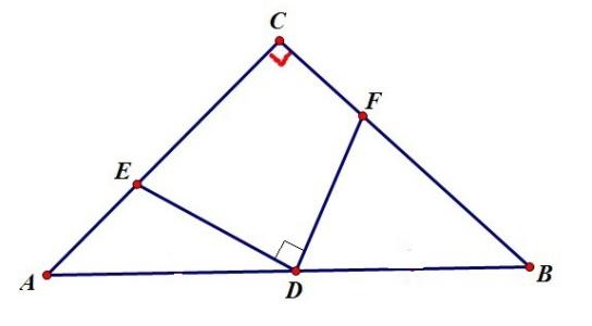 三角形边上的中线 如图，在△ABC中，∠ACB=90°，CD是AB边上的中线