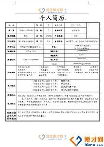 电气自动化个人简历 生产过程自动化技术专业个人简历