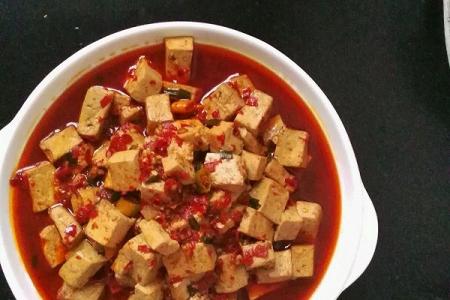 麻辣豆腐的做法 豆腐的做法--有点辣