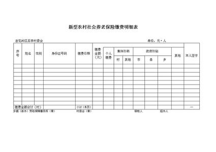 个人农村社保缴费查询 农村养老保险缴费查询