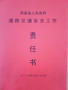 道路交通安全责任书 道路交通安全责任书三篇