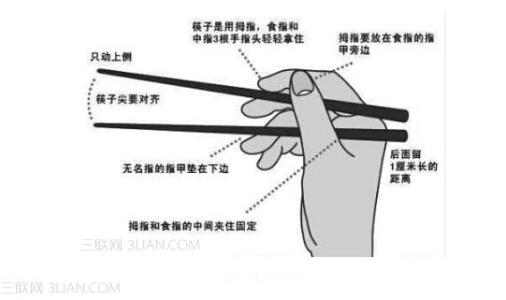 筷子的正确用法 论筷子的正确用法，你用对了吗