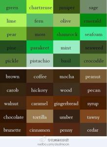 各种颜色的英文 各种颜色的英文(4)