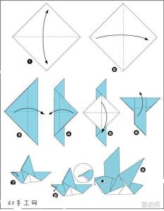 鸽子的折纸方法 和平鸽的折纸方法