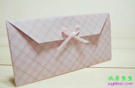 折纸信封图解 手工折纸浪漫小信封包装图解