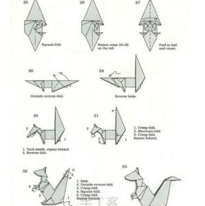 小松鼠折纸大全 图解 小松鼠折纸图解