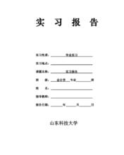 财务类会计专业实习报告2000字