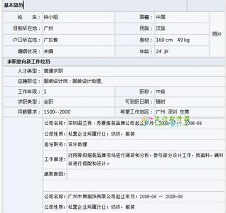 求职简历范文 服装设计专业求职简历范文三篇(2)