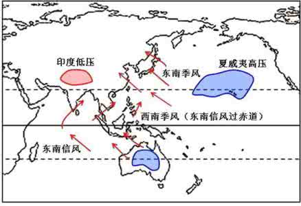 季风形成的原因 季风形成的原因 季风有哪些影响