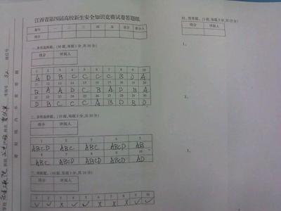 全国安全知识竞赛答案 关于安全知识竞赛的答案