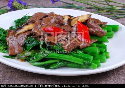 潮汕牛肉炒芥兰的做法 芥兰炒牛肉