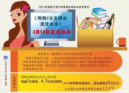 网购七日退货暂行办法 网络购买商品七日无理由退货暂行办法解读