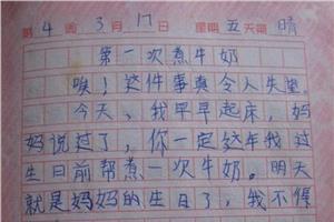 一年级小学生学写日记 小学生如何写好日记