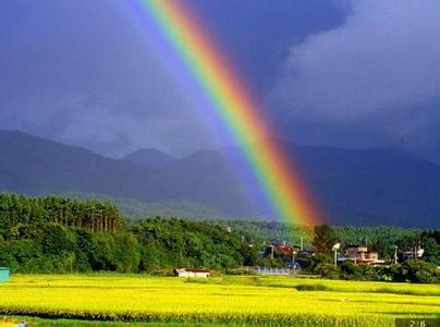 雨后的天空会有彩虹图 雨后的天空为什么会出现彩虹
