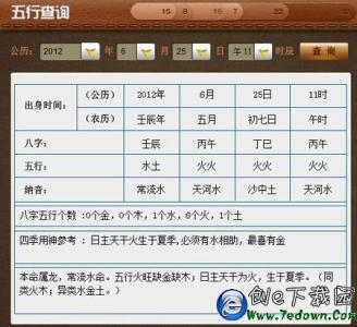 汉字五行属性查询 宝宝五行属性查询表