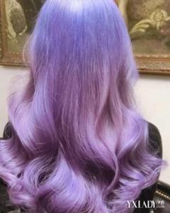 暗紫色头发效果图 最新紫色头发发型效果图