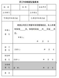 公司年休假管理制度 公司年休假管理制度范文