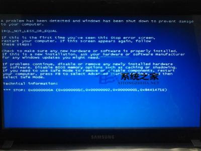 蓝屏代码0x0000000a win7出现蓝屏代码0x0000000a要怎么解决