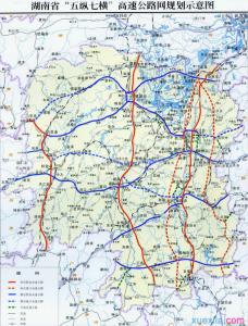 湖南高速公路通车里程 湖南2015年通车的高速公路地图