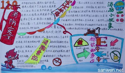 幼儿园消防手抄报图片 幼儿园消防安全手抄报图片资料大全