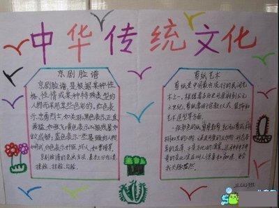 三年级中国传统手抄报 三年级传统文化手抄报