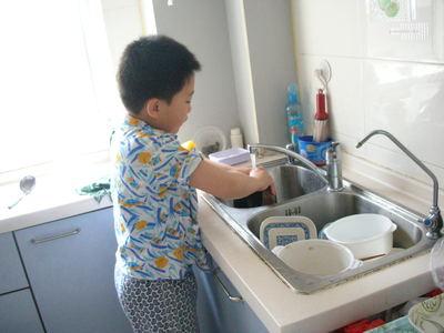 记一次家务劳动作文 记一次家务劳动作文洗碗