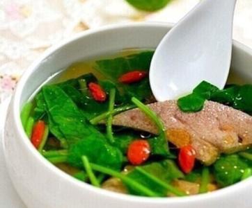 菠菜猪肝汤的做法 家常菠菜猪肝汤的做法